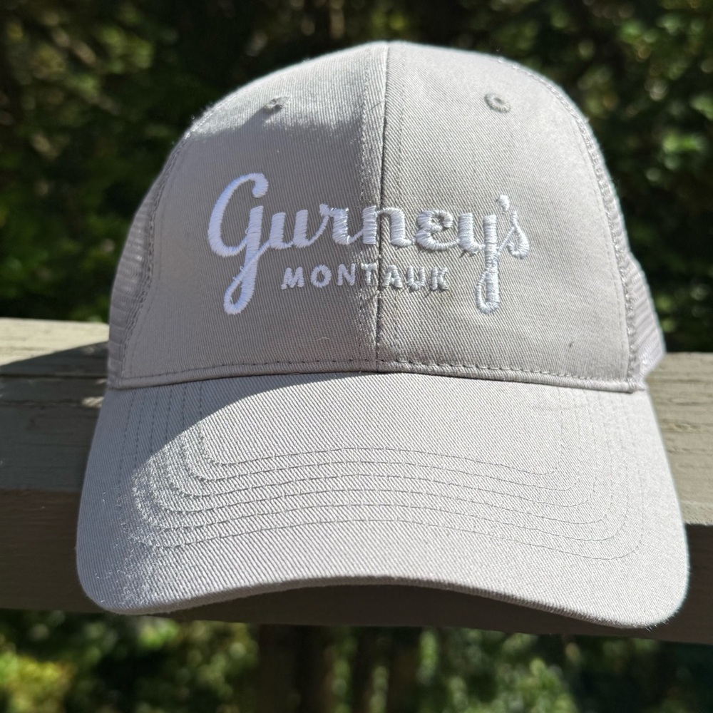 Gurney's Montauk Long Island New York Trucker Hat – Light Gray